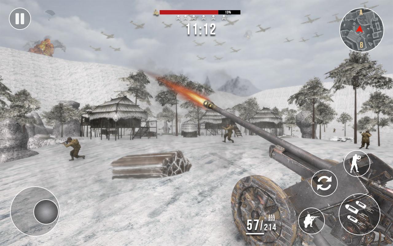 Screenshot of World War 2 Frontline Heroes: WW2 Commando Shooter