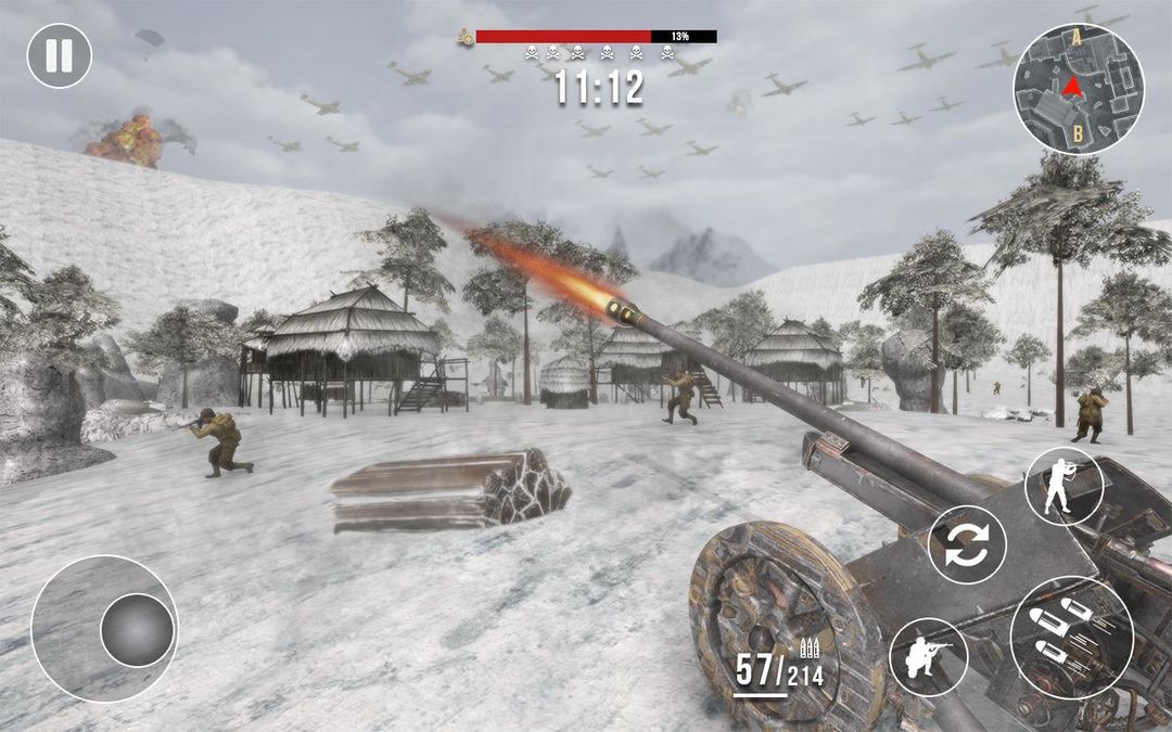 World War 2 Frontline Heroes: WW2 Commando Shooter 게임 스크린 샷