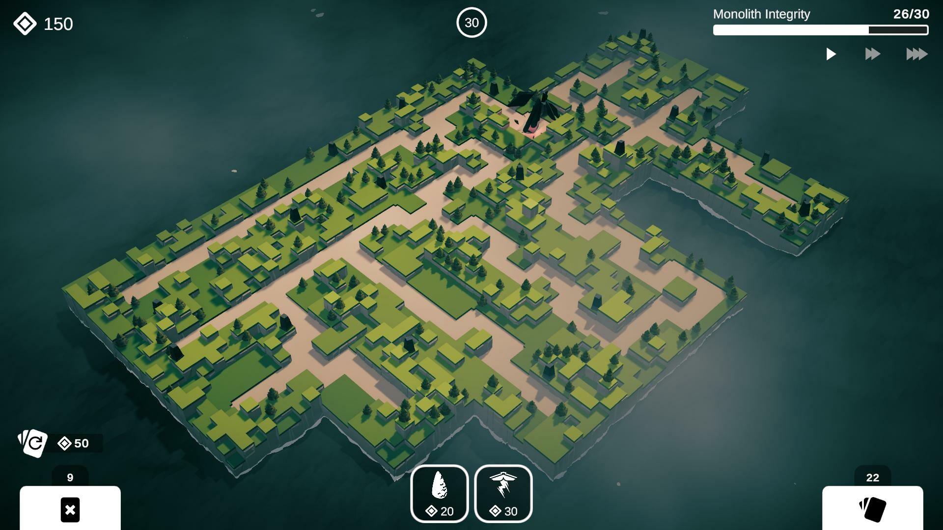 Wandering Monolith: Rogue TD screenshot game
