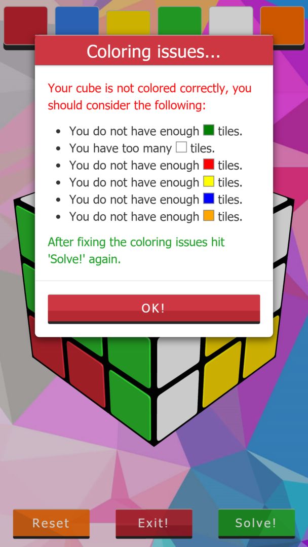 3D-Cube Solver screenshot game