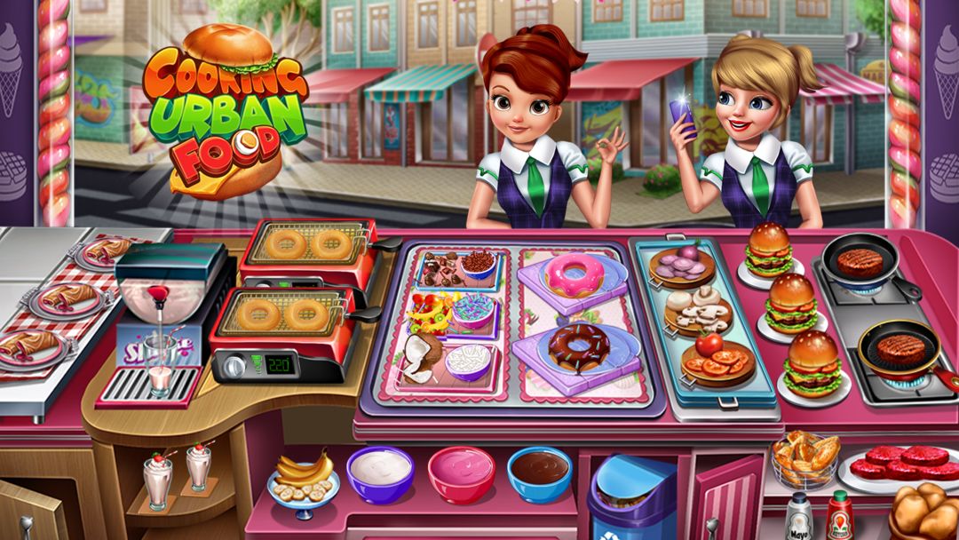 도시의 음식 요리 게임 스크린 샷