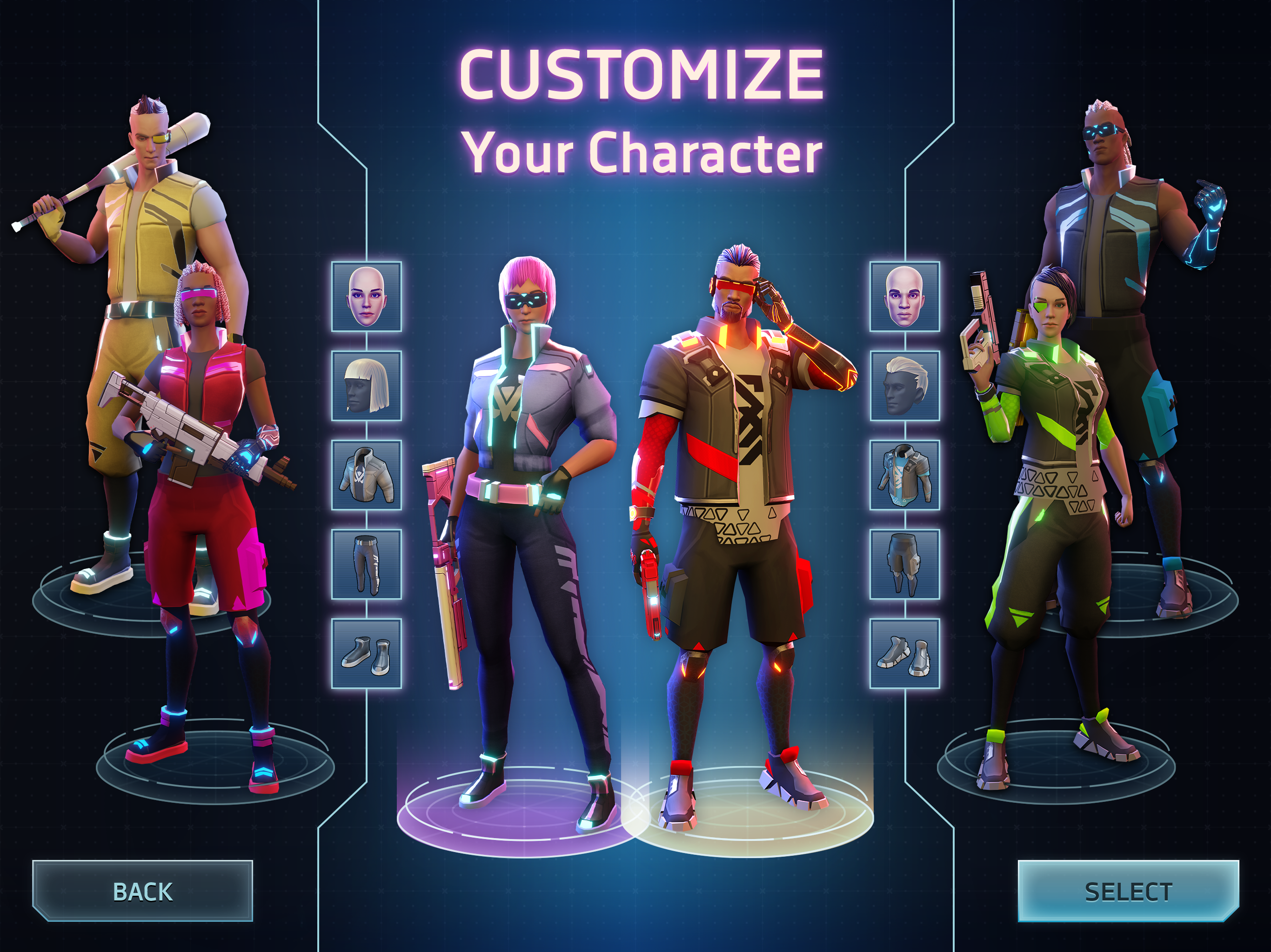 Cyberika: Action Cyberpunk RPG Game Screenshot