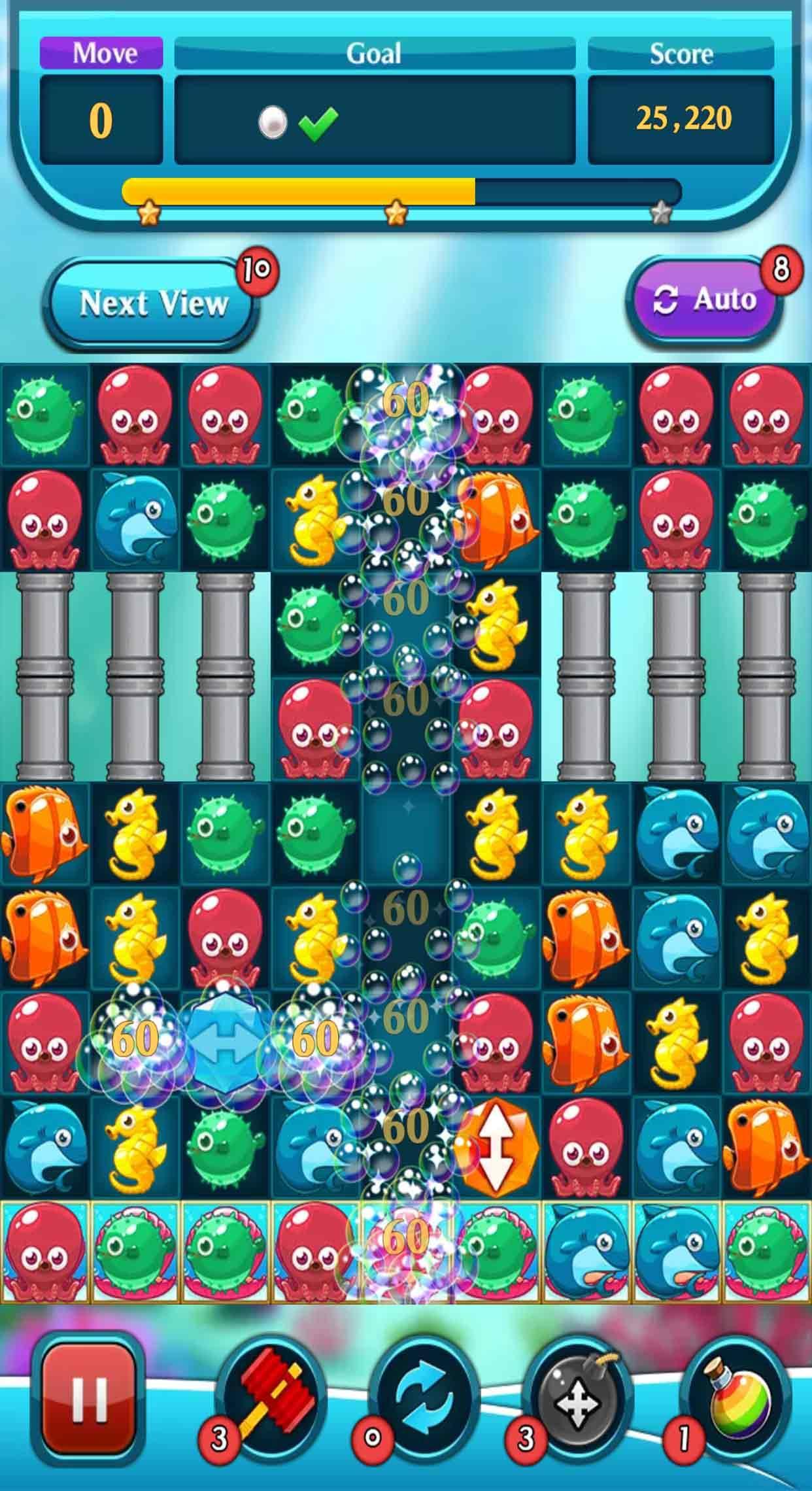 Ocean Match Puzzle Game Screenshot