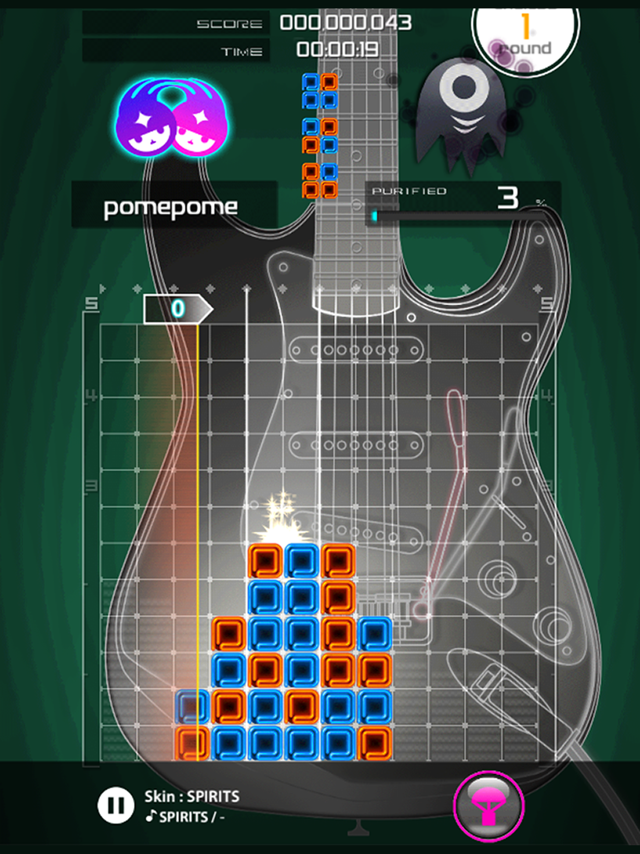 LUMINES パズル&ミュージック Game Screenshot