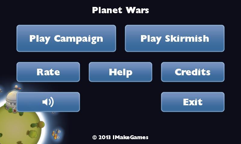 Planet Wars Game Screenshot