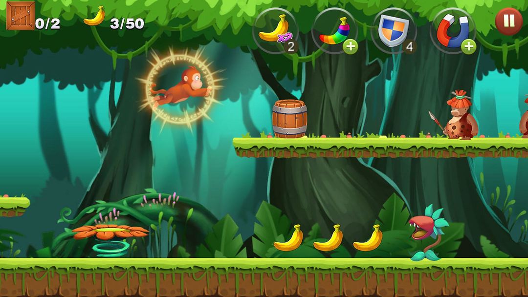 Screenshot of Jungle Monkey Run