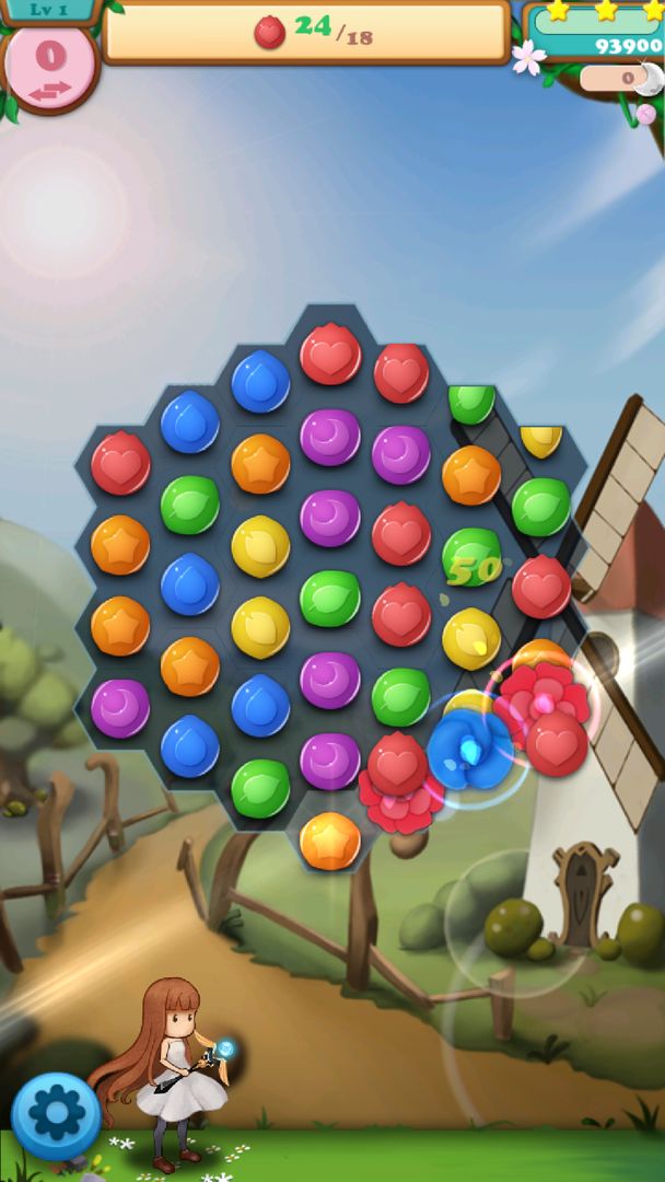 Match 3-Flower Blast screenshot game