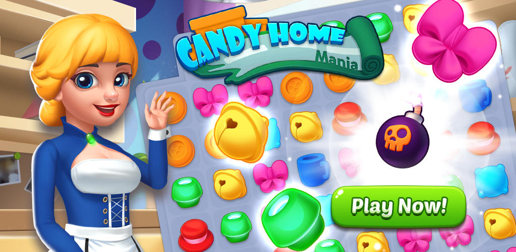 Banner of Candy Home Mania - จับคู่ 3 ปริศนา 1.1.5