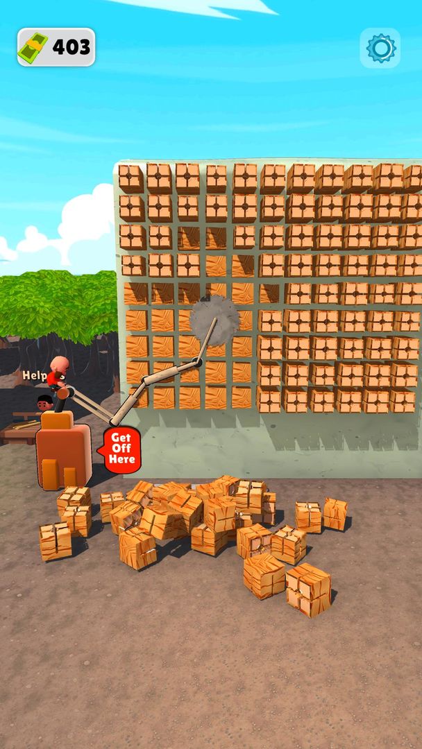 Screenshot of Wood Cutter 3D