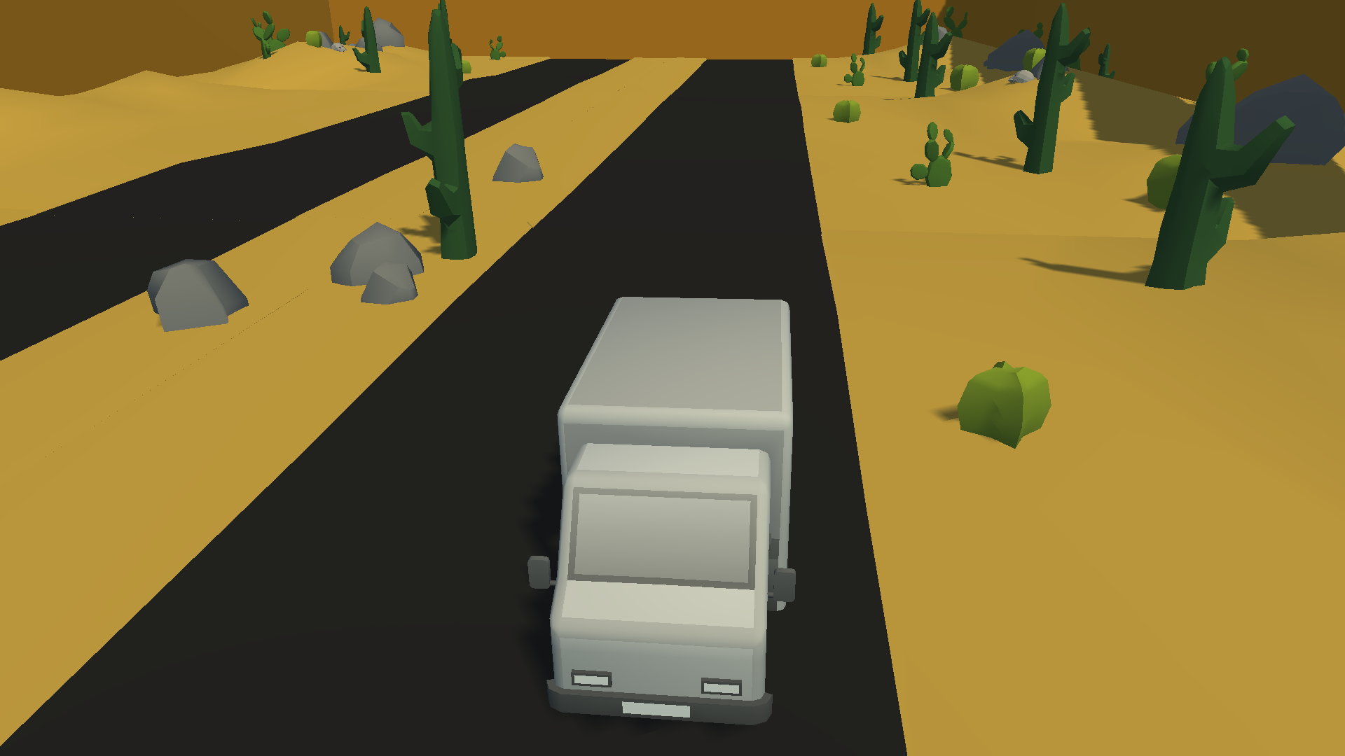 LowPoly-Truck: Desert-Fun-Game Game Screenshot