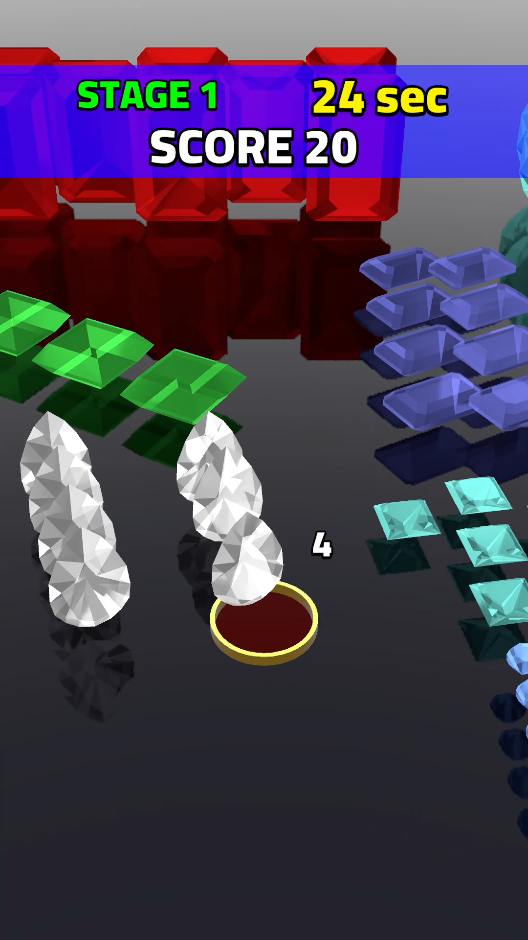 Mirror Jewel Drop Game Screenshot