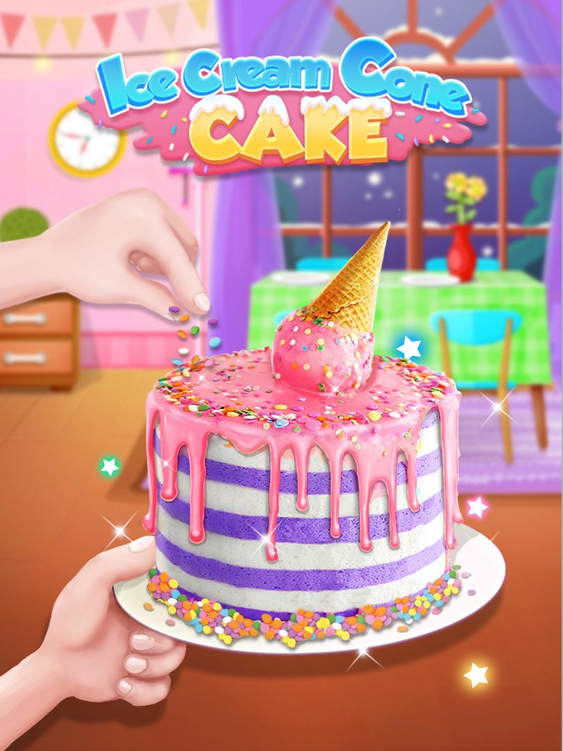 Ice Cream Cone Cake Maker screenshot game