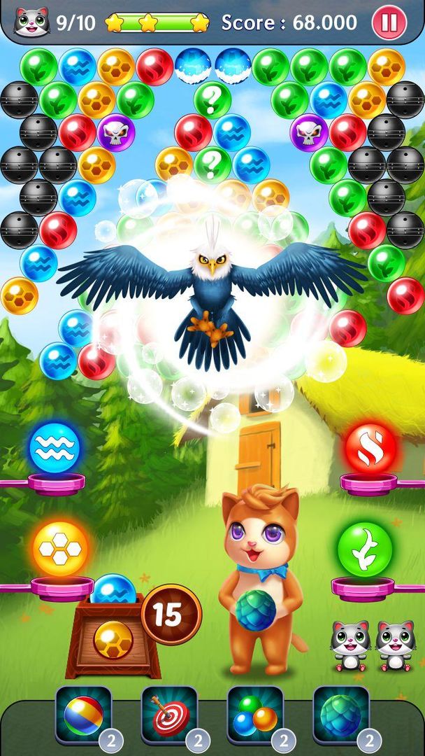 Magic Kitty Cat: Bubble Pop screenshot game