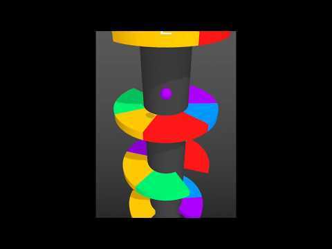 Color Ball Bounce : Helix Tower 비디오 스크린샷