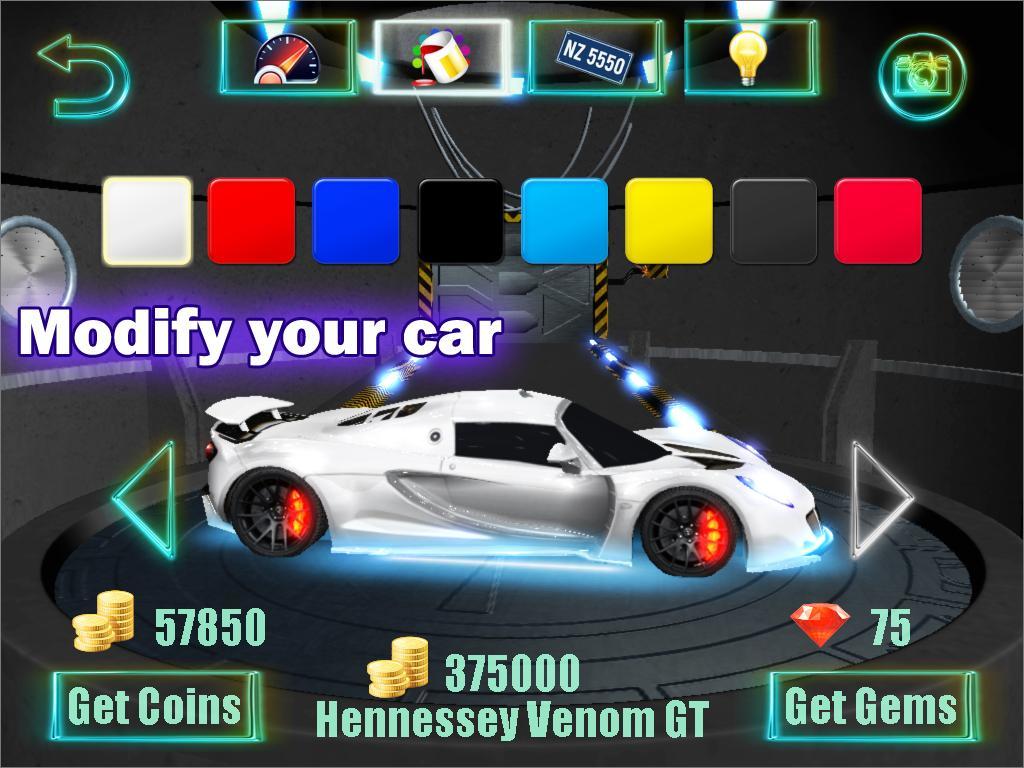 Racing Garage 게임 스크린 샷