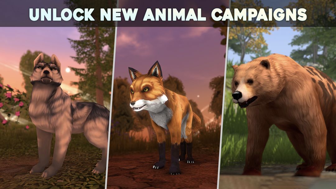 Wolf Tales - Wild Animal Sim ภาพหน้าจอเกม