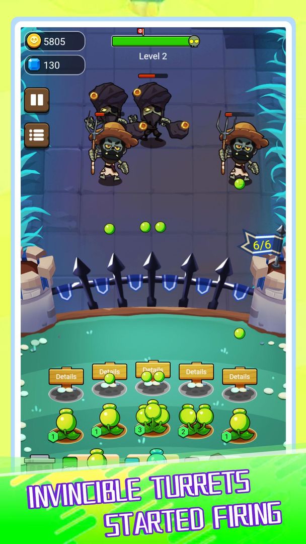 Plants Tower VS. Zombies Game screenshot game