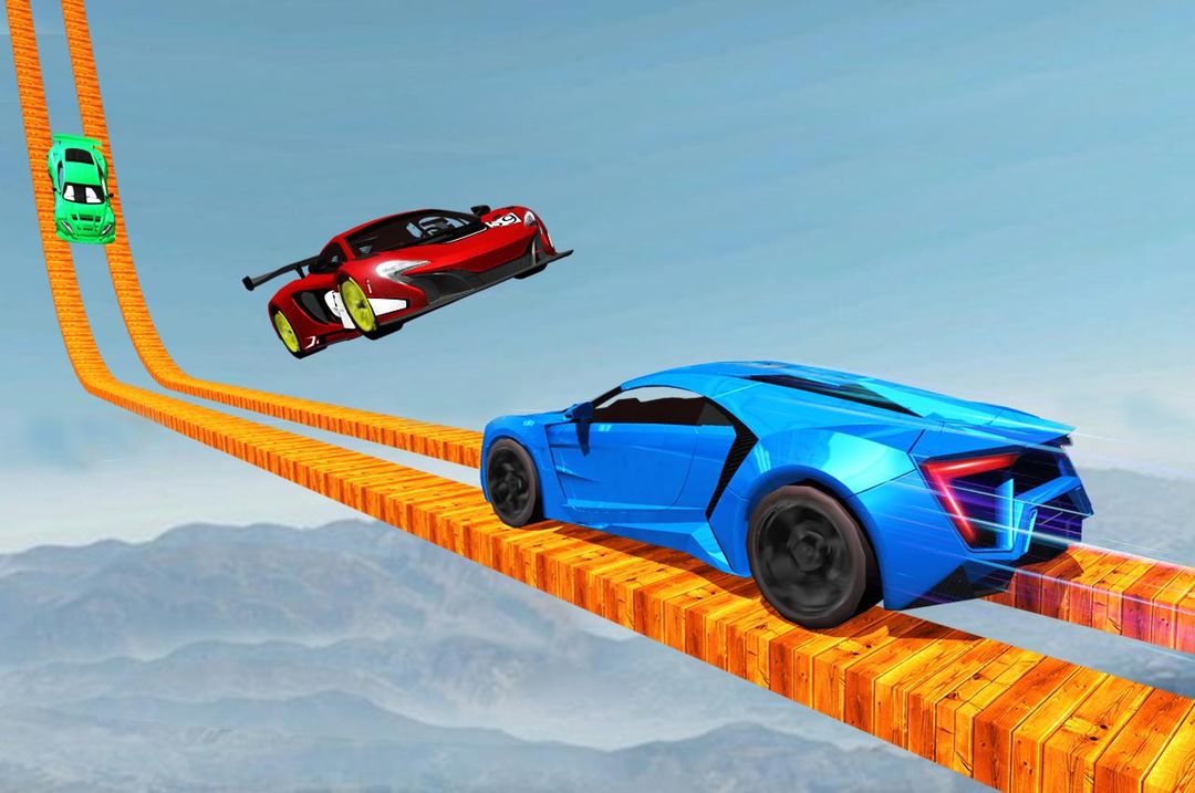 Screenshot of Longest Tightrope Mega Ramp Car Racing Stunts Game