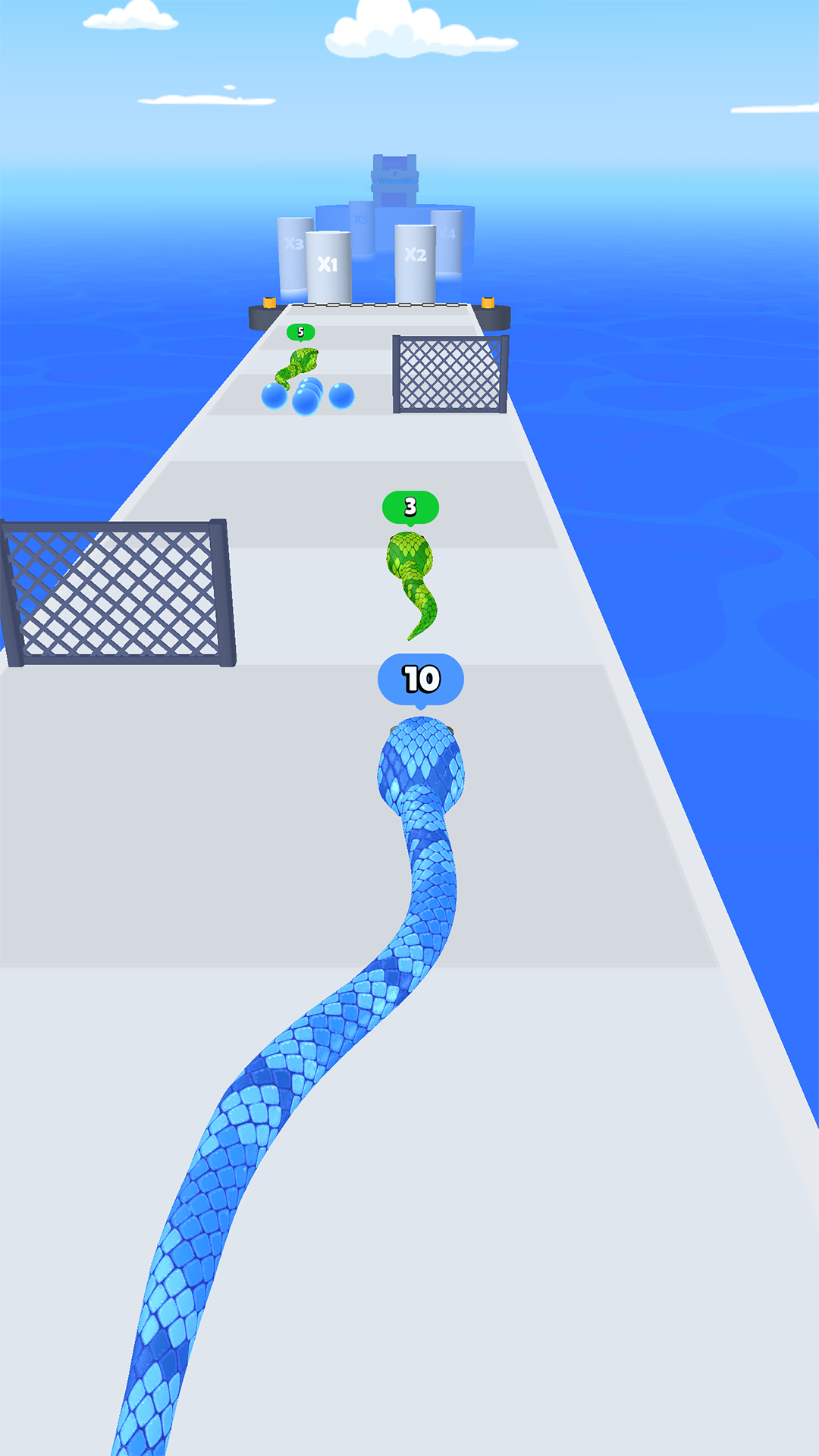 Screenshot 1 of स्नेक रन रेस・3डी रनिंग गेम 1.30.2