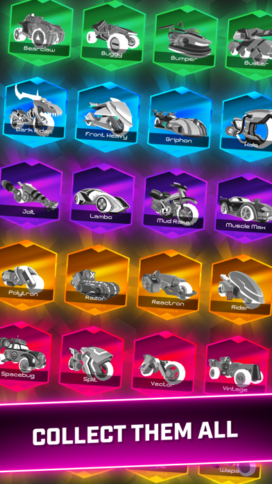 Cuplikan Layar Game Rider Worlds - Neon Bike Races