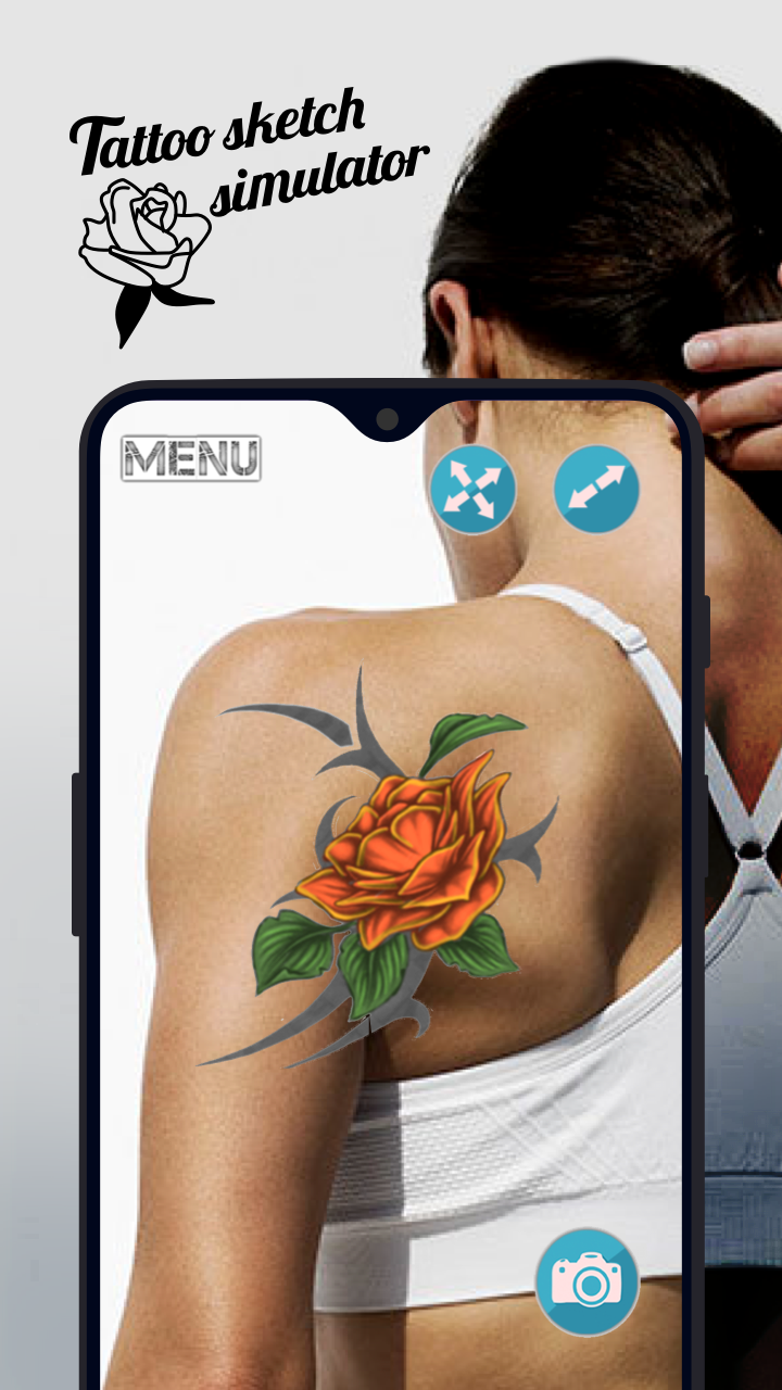 Tattoo sketch simulator Game Screenshot