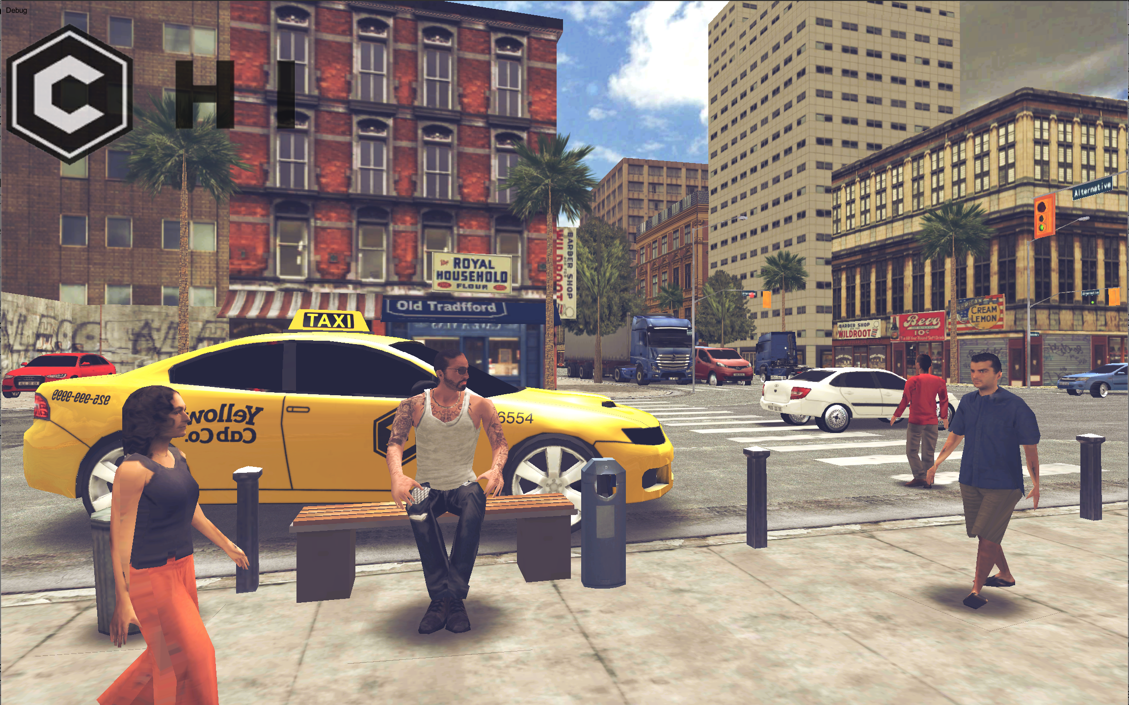 Screenshot of Crazy Open World Taxi Driver