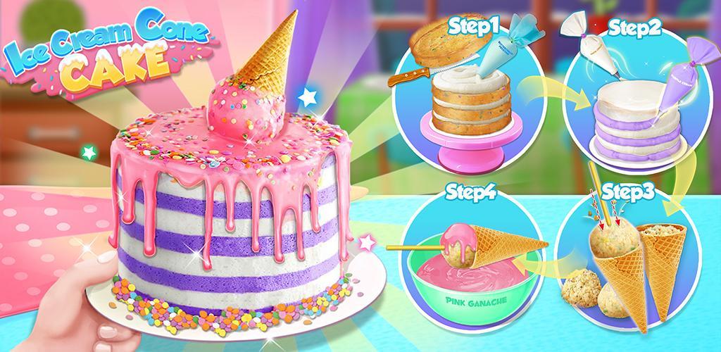 Banner of Ice Cream Cone Cake - Sweet Tr 1.5.1