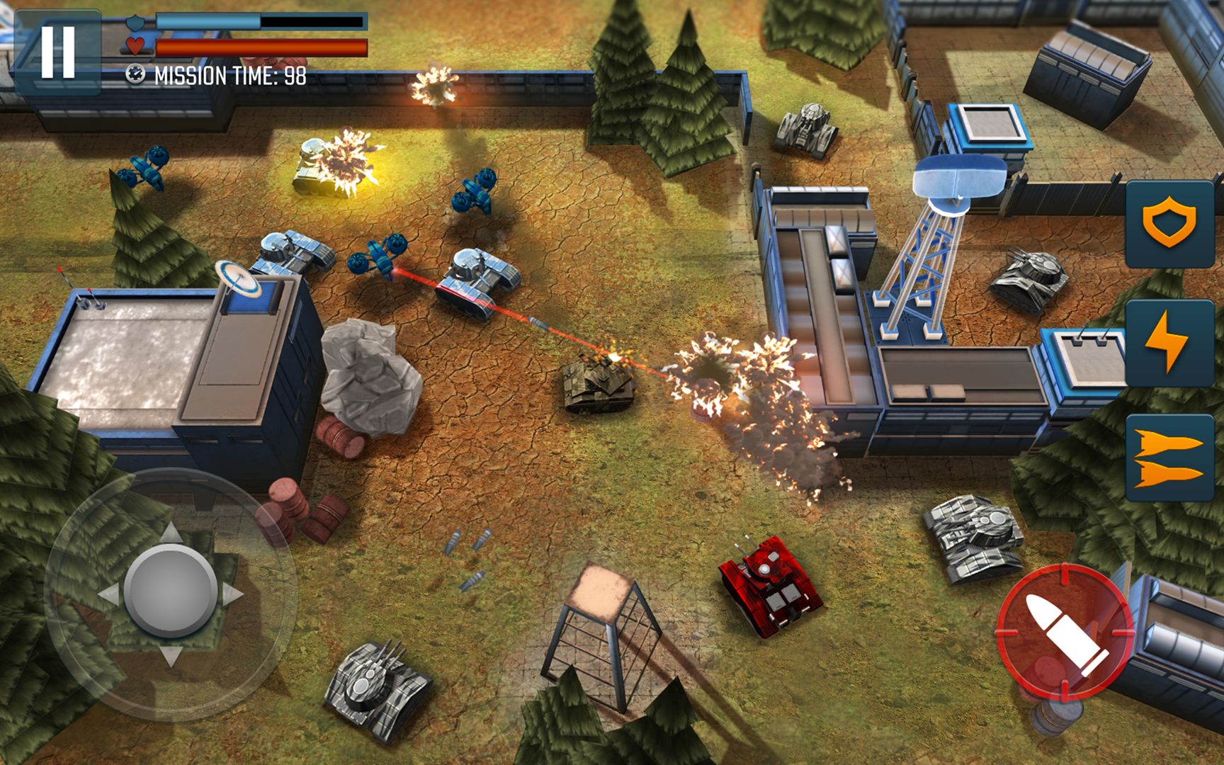 Screenshot of Tank Battle Heroes: World of Shooting (Unreleased)