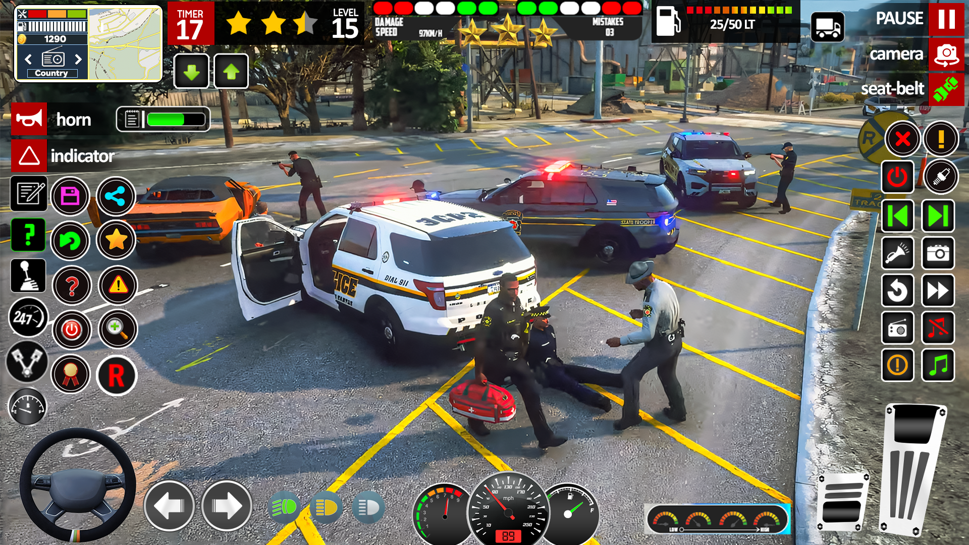 City Cop Car Chase Game Game Screenshot