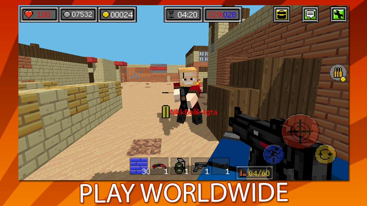 Combat Blocks Survival Online Game Screenshot