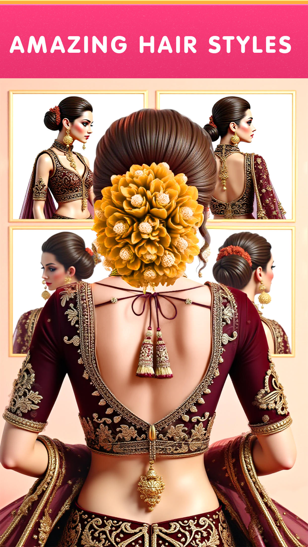 indian Bridal Makeup Dress Up Game Screenshot