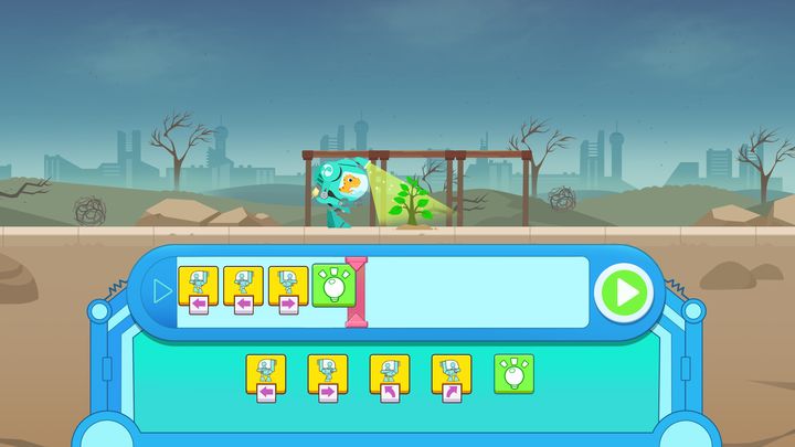 Screenshot 1 of 恐竜プログラミング - 子供向けプログラミング教育ゲーム 1.0.8