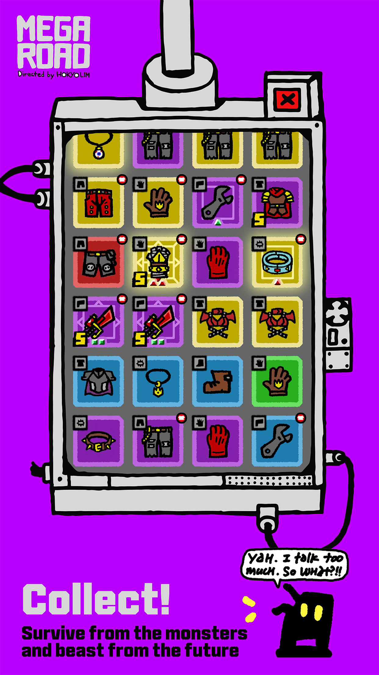 Screenshot of Mega Road : Roguelike ARPG