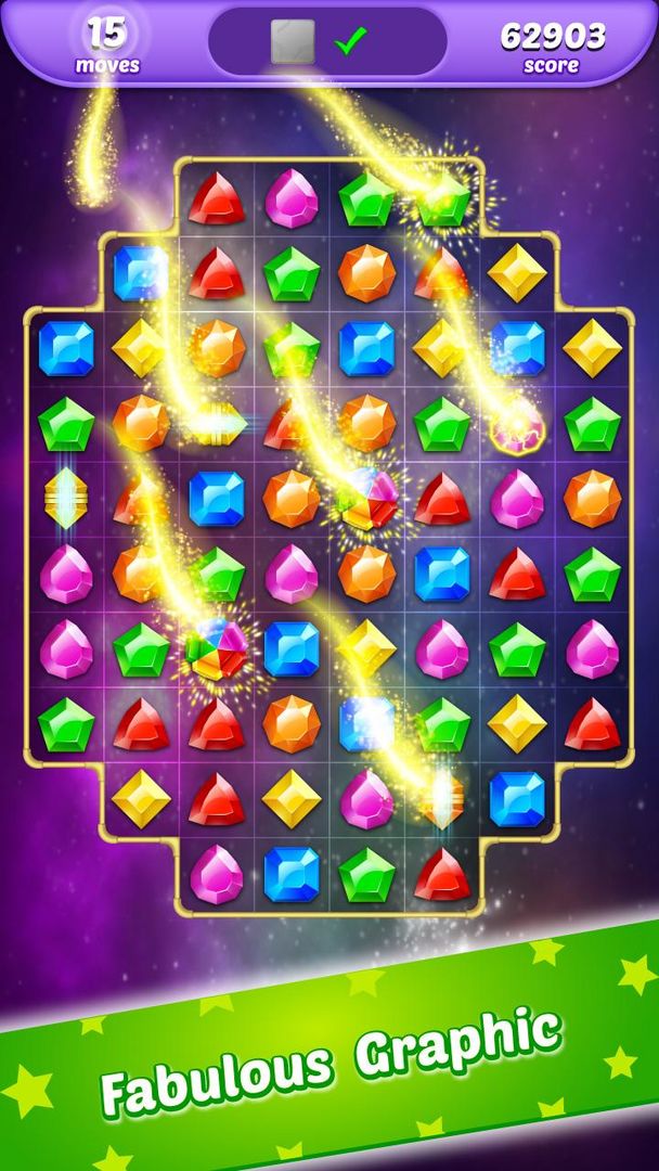 Gems Match 3: Puzzle Mania遊戲截圖