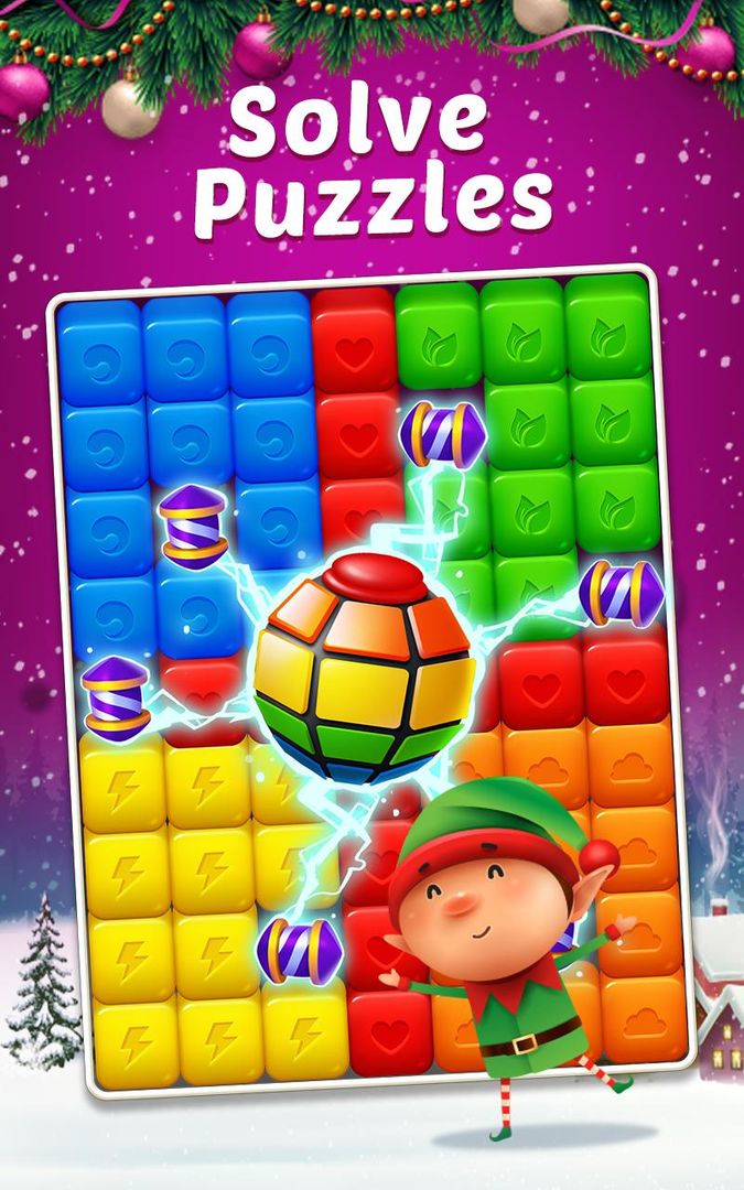 Toy Cubes Pop - Match 3 Game ภาพหน้าจอเกม