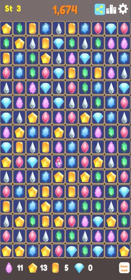 Scroll Match3 Game Screenshot