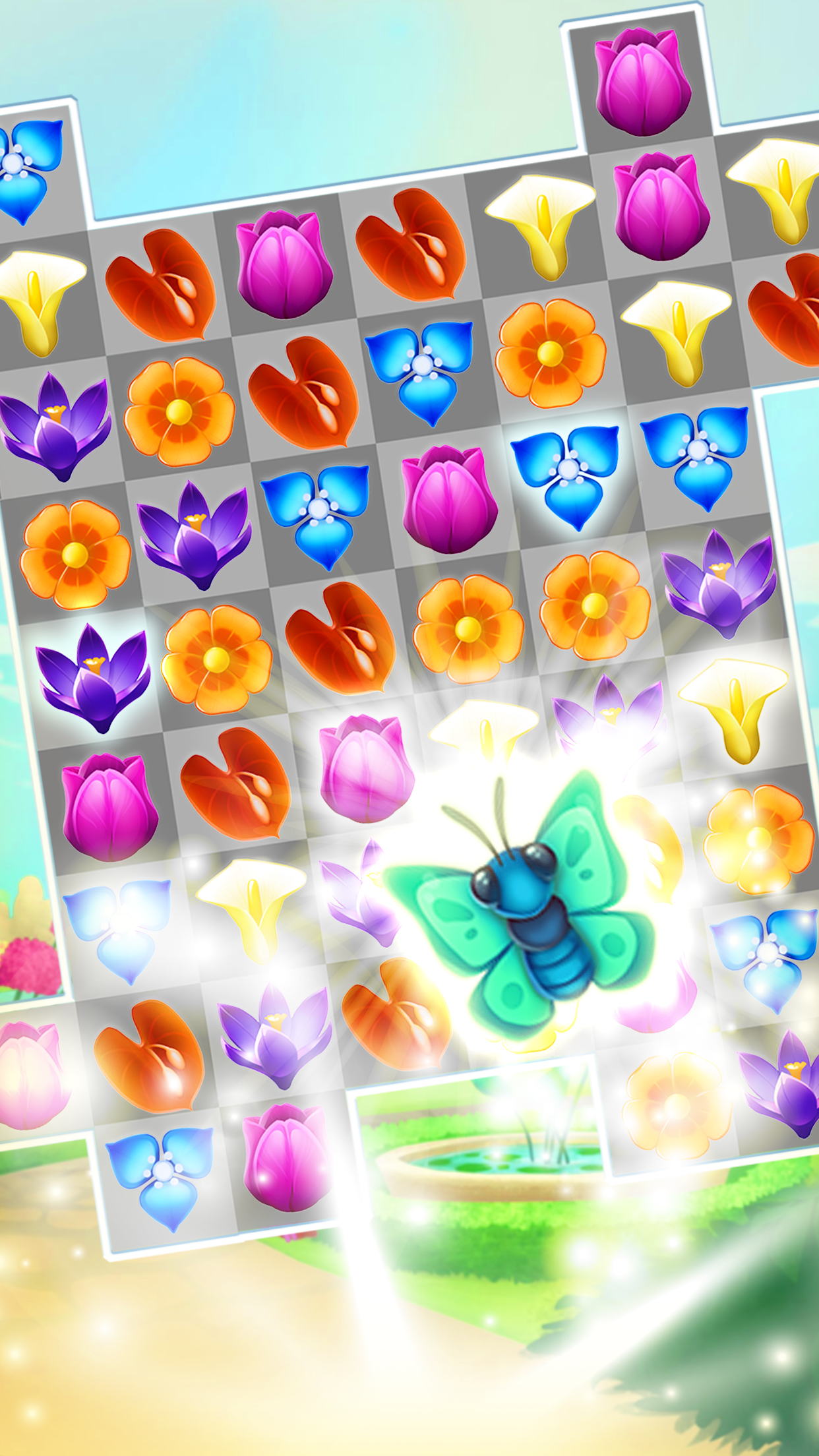 Garden Match Mania Game Screenshot