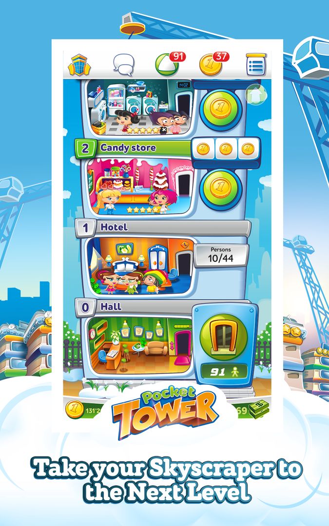 Pocket Tower 게임 스크린 샷