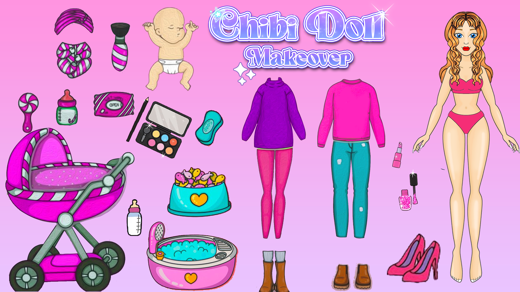 Chibi Dress up Doll Maker Game android iOS TapTap