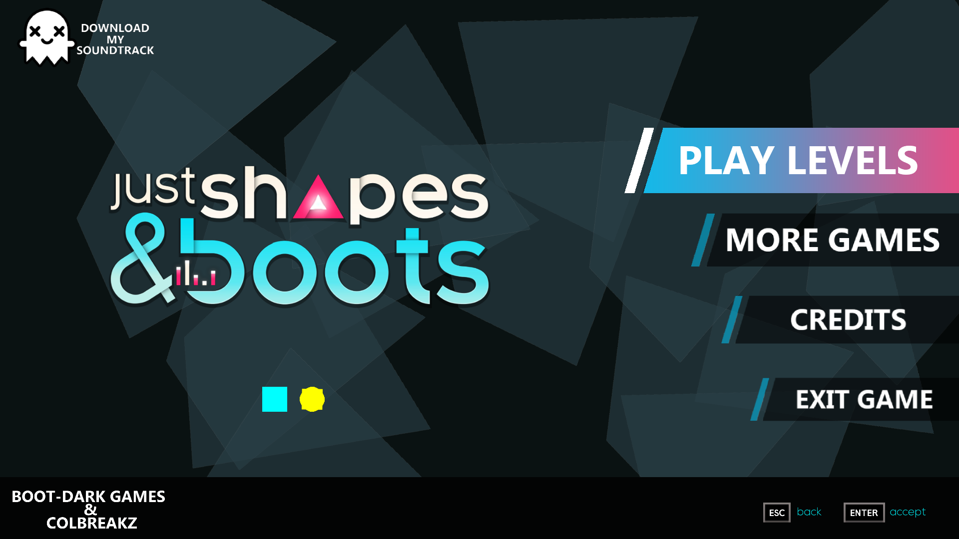 Just Shapes & Boots Game Screenshot