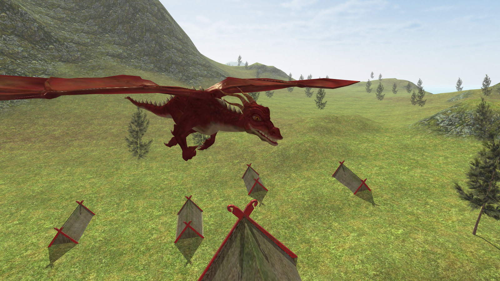 Flying Fire Drake Simulator 3D 遊戲截圖