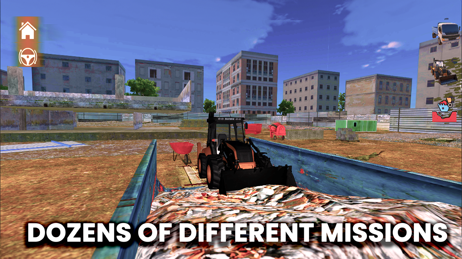Backhoe Loader Dozer Games Game Screenshot