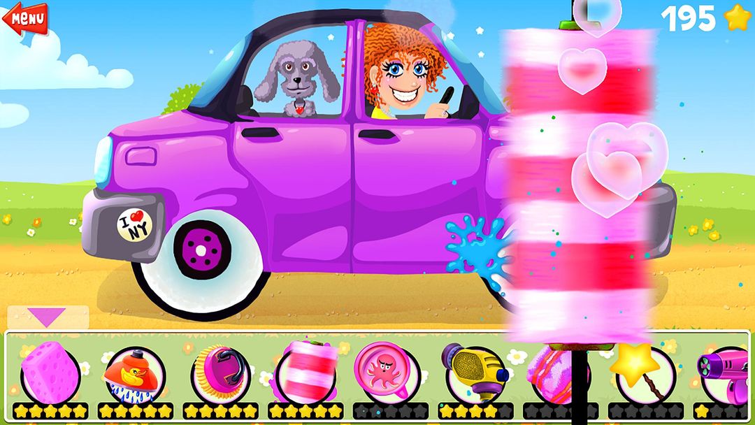 Screenshot of A Funny Car Wash Game