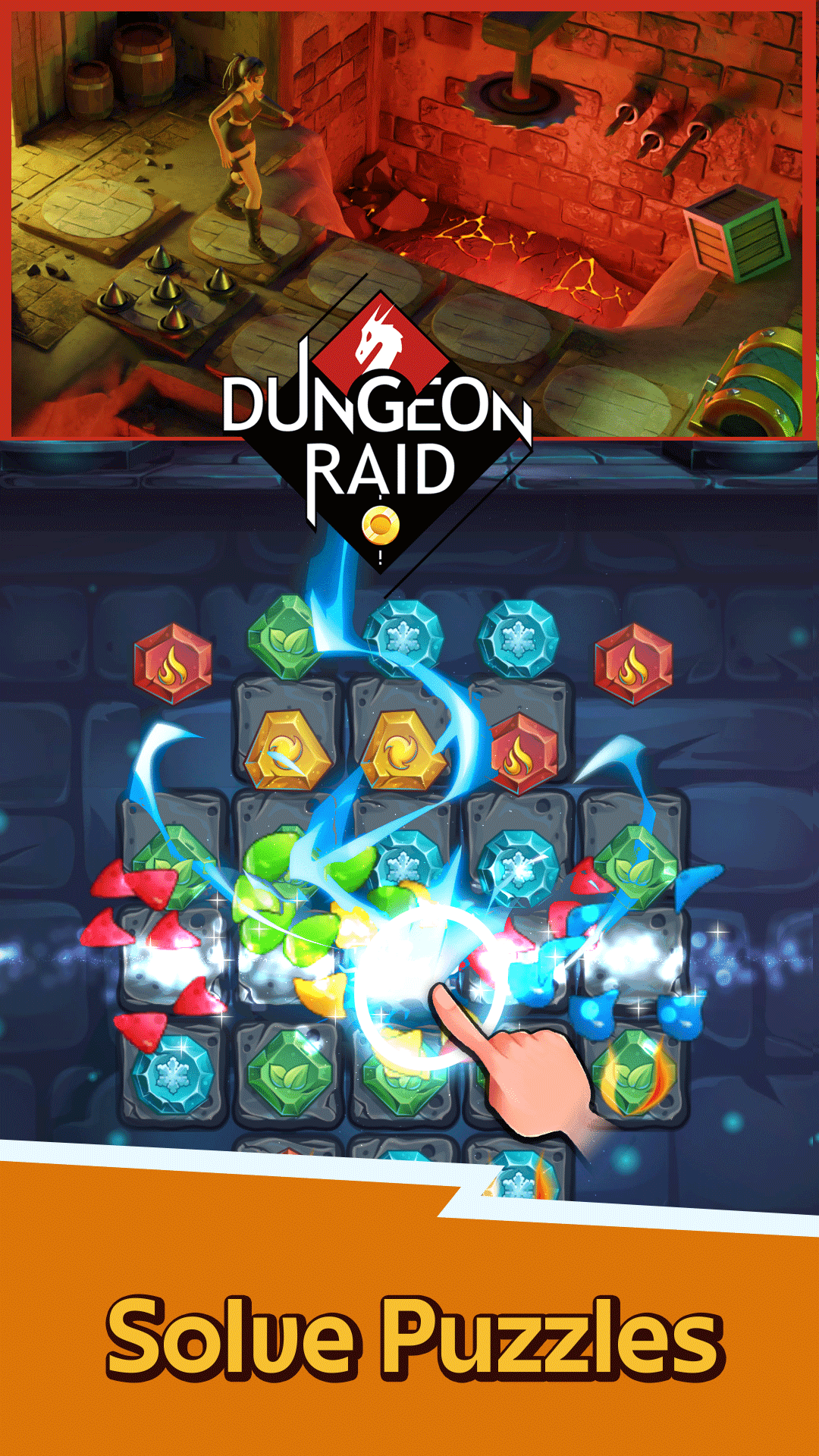 Dungeon Raid ภาพหน้าจอเกม