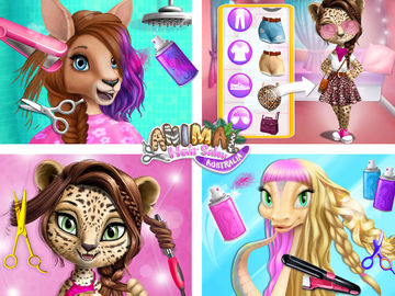 Cuplikan Layar Game Animal Hair Salon Australia