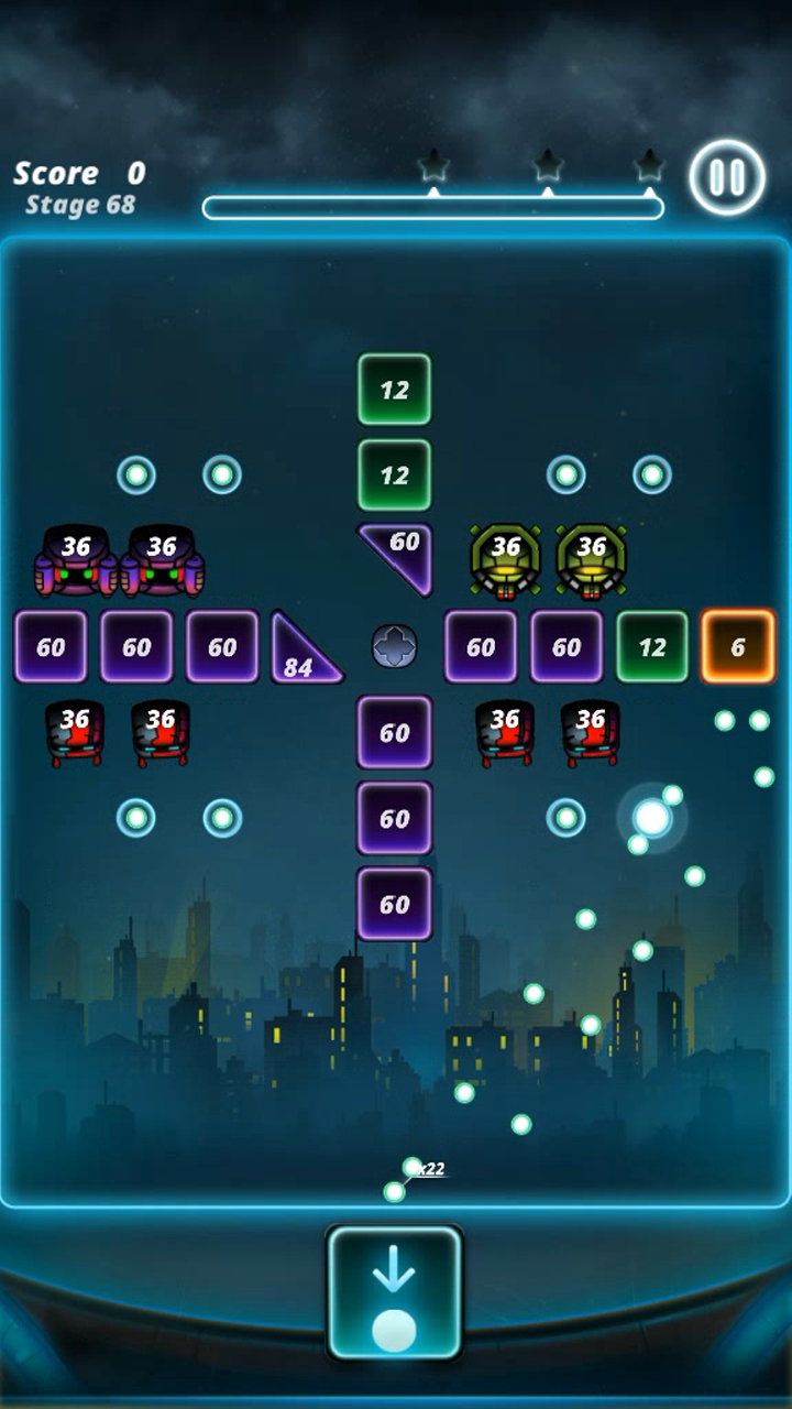 Скриншот игры Brick puzzle master : ball vader
