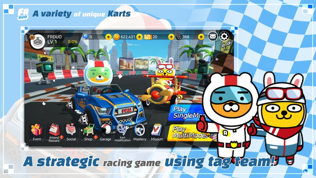 Friends Racing Duo ภาพหน้าจอเกม