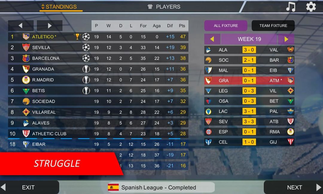 Mobile Soccer League 게임 스크린 샷