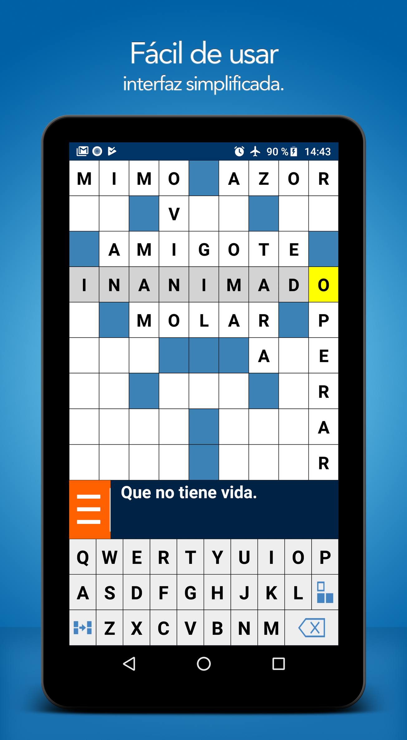 Captura de Pantalla del Juego Crucigramas En Español