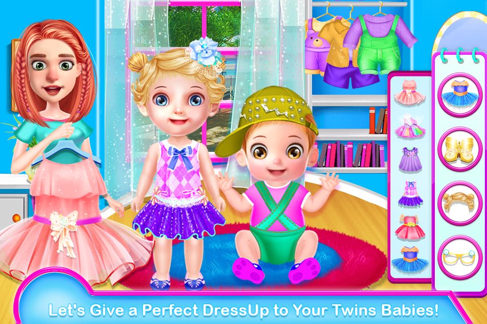 Twins Chic Baby Nursery Game ภาพหน้าจอเกม